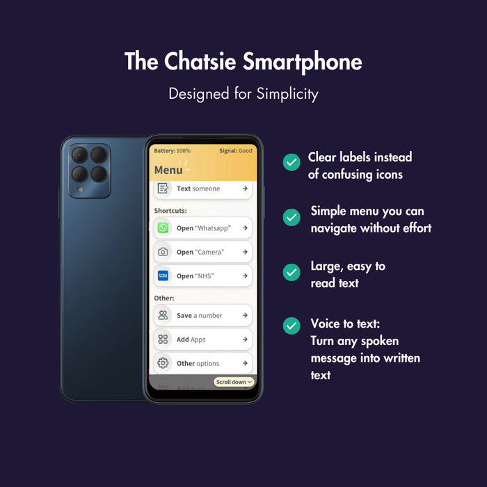 Chatsie Smartphone – Easy-to-Use Android Phone