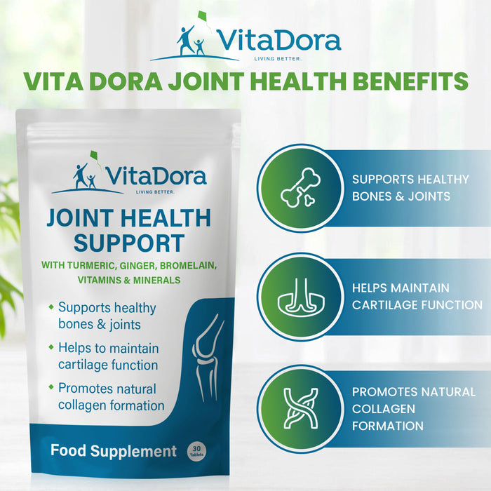 VitaDora Joint Health Support Supplements - 30 Day Supply